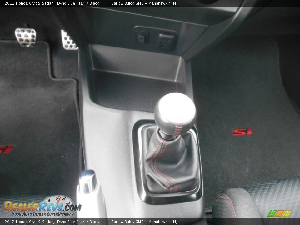 2012 Honda Civic Si Sedan Dyno Blue Pearl / Black Photo #21