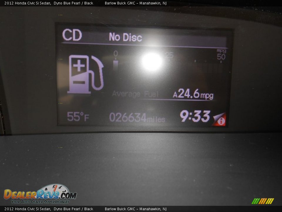 2012 Honda Civic Si Sedan Dyno Blue Pearl / Black Photo #23
