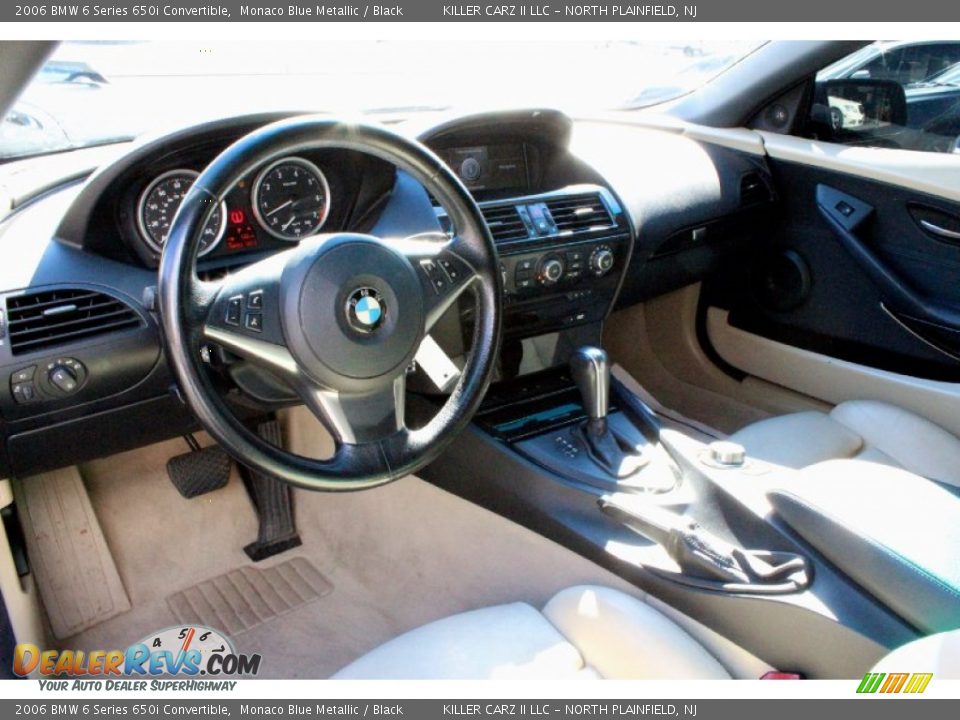 2006 BMW 6 Series 650i Convertible Monaco Blue Metallic / Black Photo #13