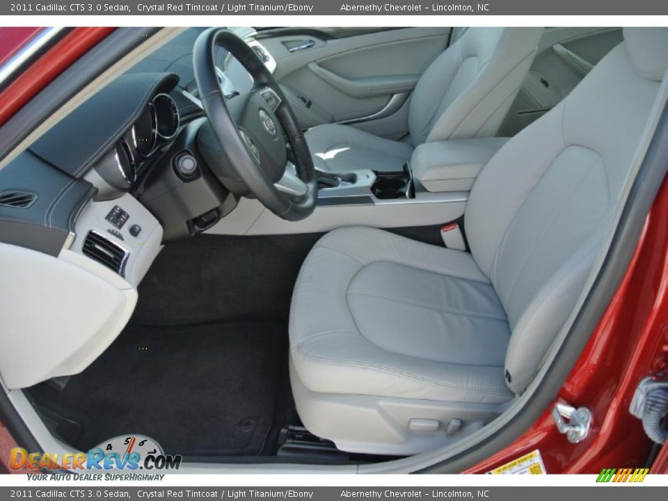2011 Cadillac CTS 3.0 Sedan Crystal Red Tintcoat / Light Titanium/Ebony Photo #8