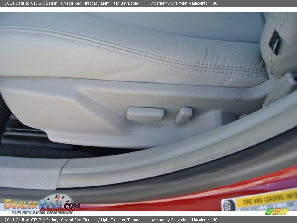 2011 Cadillac CTS 3.0 Sedan Crystal Red Tintcoat / Light Titanium/Ebony Photo #9