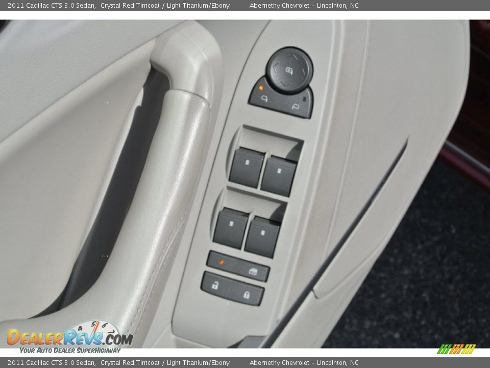 2011 Cadillac CTS 3.0 Sedan Crystal Red Tintcoat / Light Titanium/Ebony Photo #11