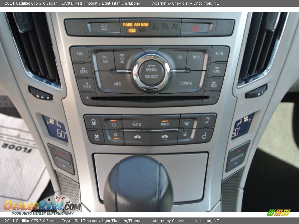 2011 Cadillac CTS 3.0 Sedan Crystal Red Tintcoat / Light Titanium/Ebony Photo #13