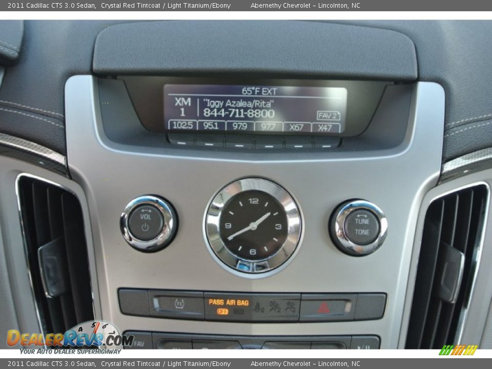 2011 Cadillac CTS 3.0 Sedan Crystal Red Tintcoat / Light Titanium/Ebony Photo #14