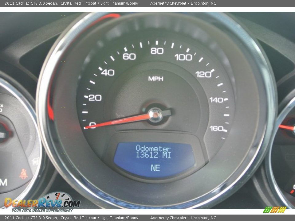 2011 Cadillac CTS 3.0 Sedan Crystal Red Tintcoat / Light Titanium/Ebony Photo #16