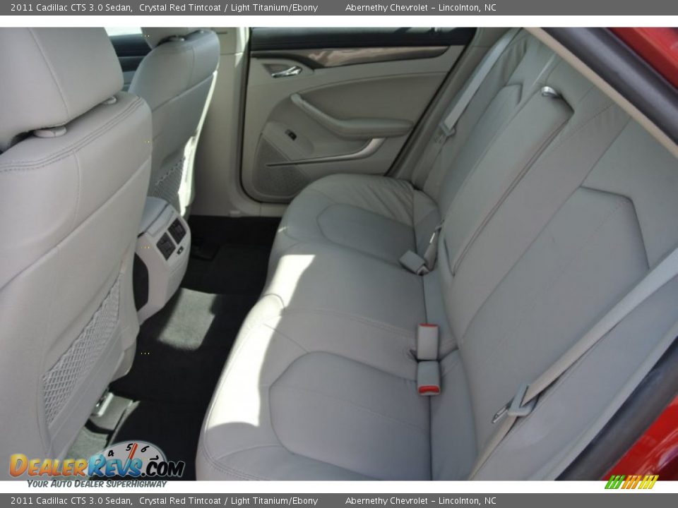 2011 Cadillac CTS 3.0 Sedan Crystal Red Tintcoat / Light Titanium/Ebony Photo #17