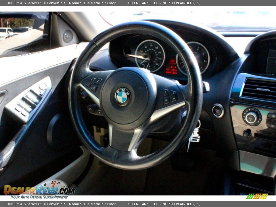2006 BMW 6 Series 650i Convertible Monaco Blue Metallic / Black Photo #34
