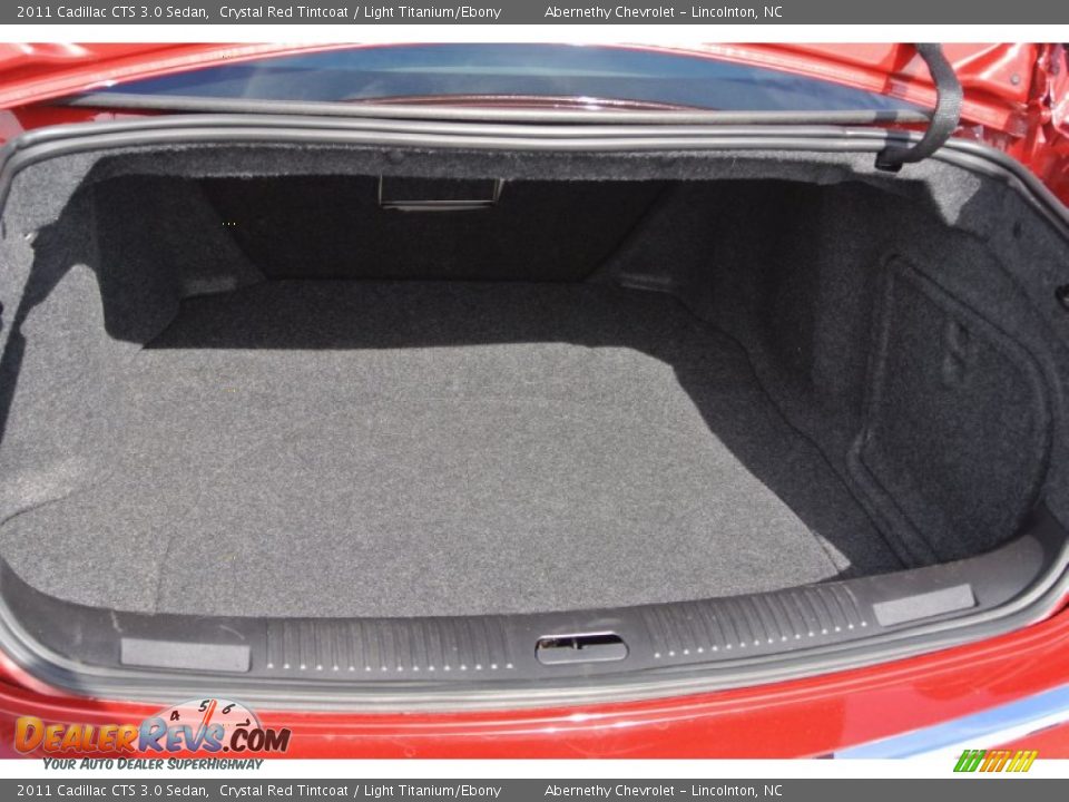 2011 Cadillac CTS 3.0 Sedan Crystal Red Tintcoat / Light Titanium/Ebony Photo #18
