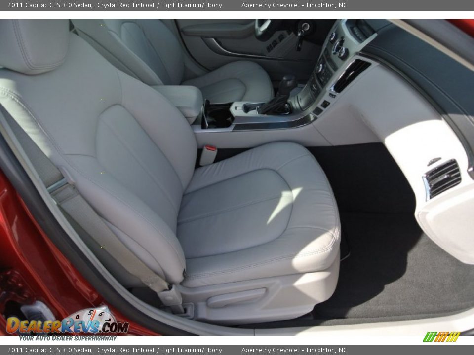 2011 Cadillac CTS 3.0 Sedan Crystal Red Tintcoat / Light Titanium/Ebony Photo #19