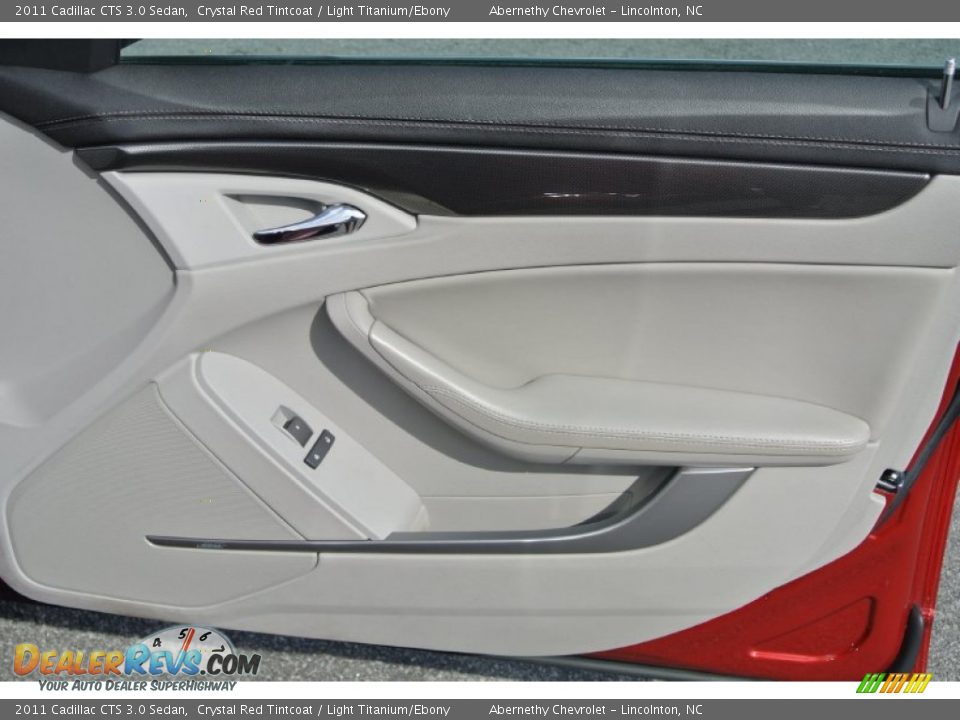 2011 Cadillac CTS 3.0 Sedan Crystal Red Tintcoat / Light Titanium/Ebony Photo #20