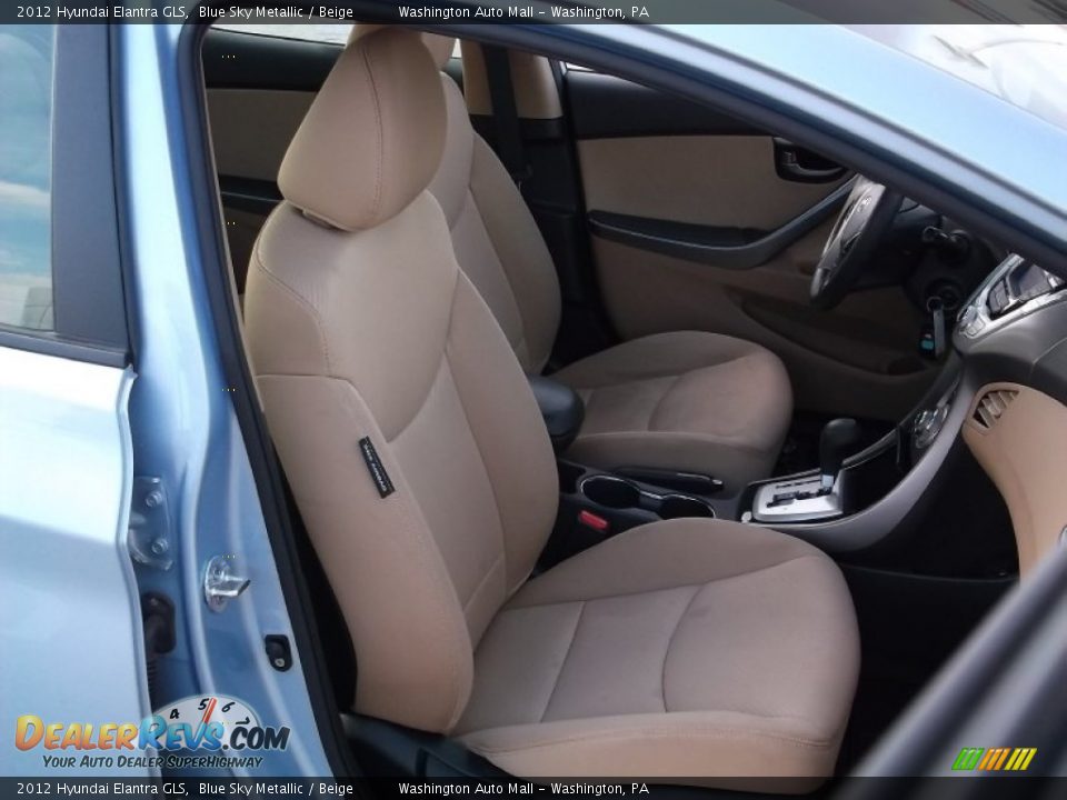2012 Hyundai Elantra GLS Blue Sky Metallic / Beige Photo #12