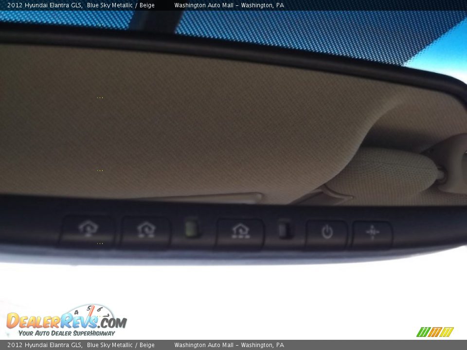 2012 Hyundai Elantra GLS Blue Sky Metallic / Beige Photo #17