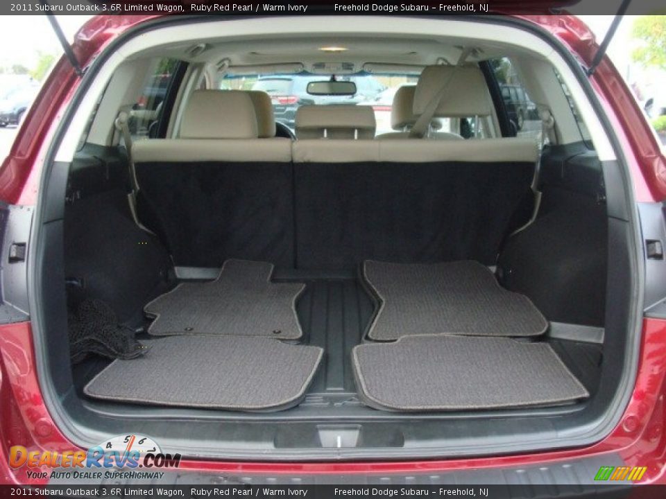 2011 Subaru Outback 3.6R Limited Wagon Ruby Red Pearl / Warm Ivory Photo #6