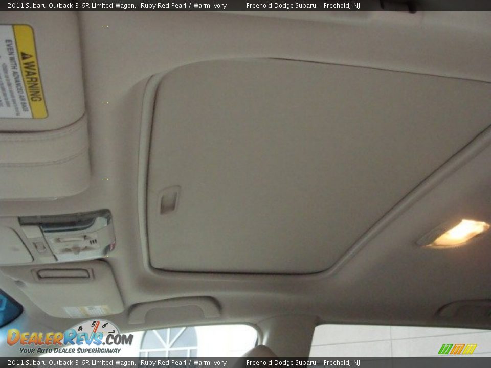 2011 Subaru Outback 3.6R Limited Wagon Ruby Red Pearl / Warm Ivory Photo #16