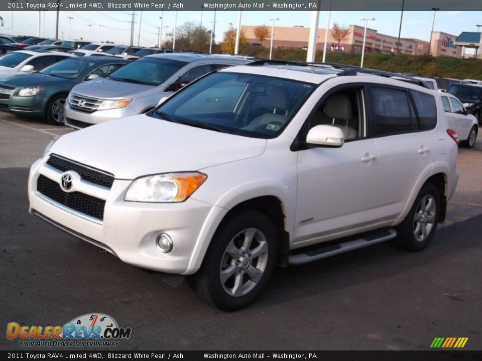 2011 Toyota RAV4 Limited 4WD Blizzard White Pearl / Ash Photo #5