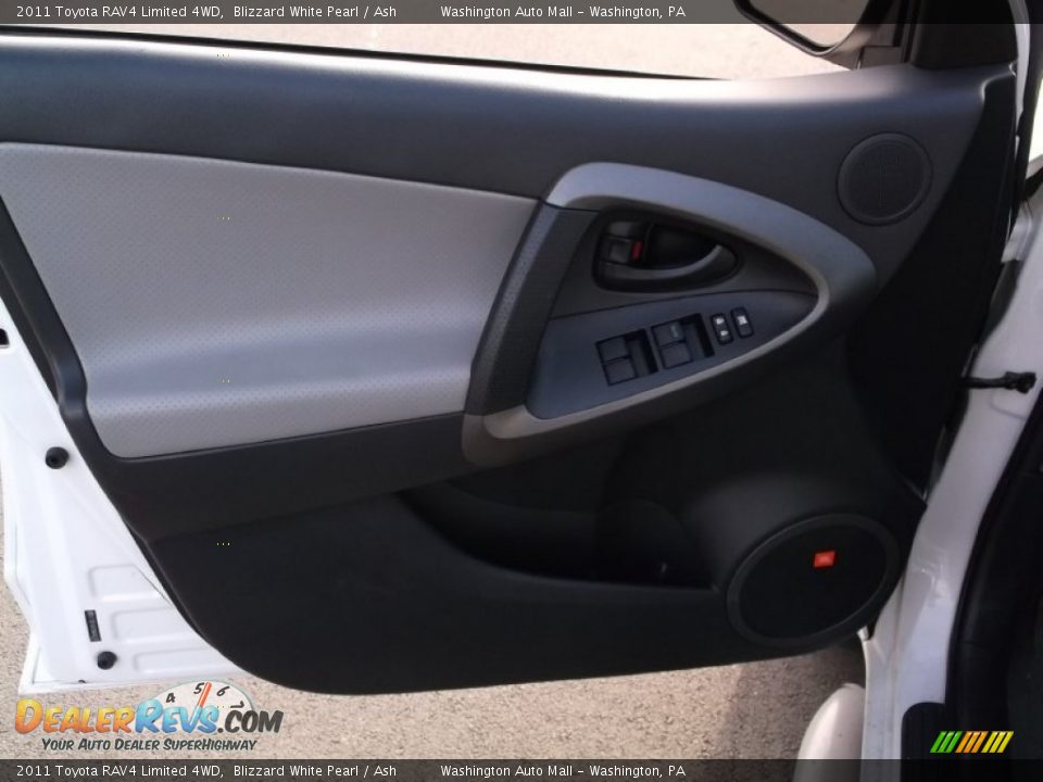 2011 Toyota RAV4 Limited 4WD Blizzard White Pearl / Ash Photo #9