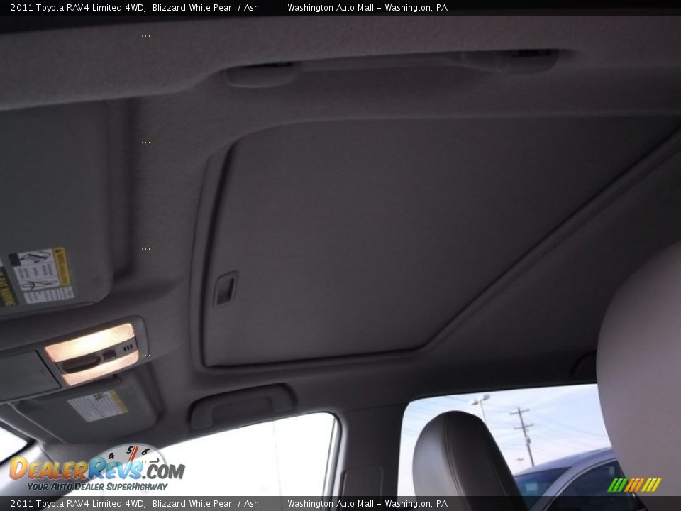 2011 Toyota RAV4 Limited 4WD Blizzard White Pearl / Ash Photo #10