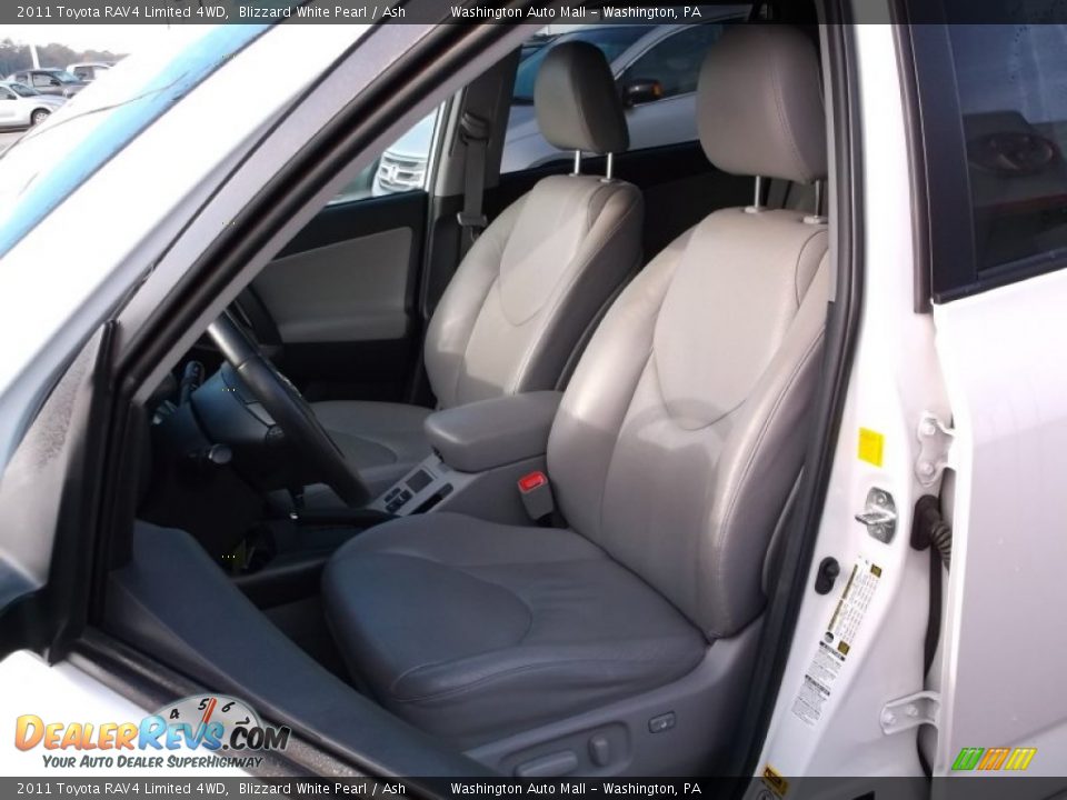 2011 Toyota RAV4 Limited 4WD Blizzard White Pearl / Ash Photo #11