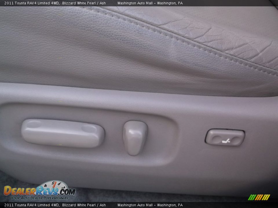 2011 Toyota RAV4 Limited 4WD Blizzard White Pearl / Ash Photo #12