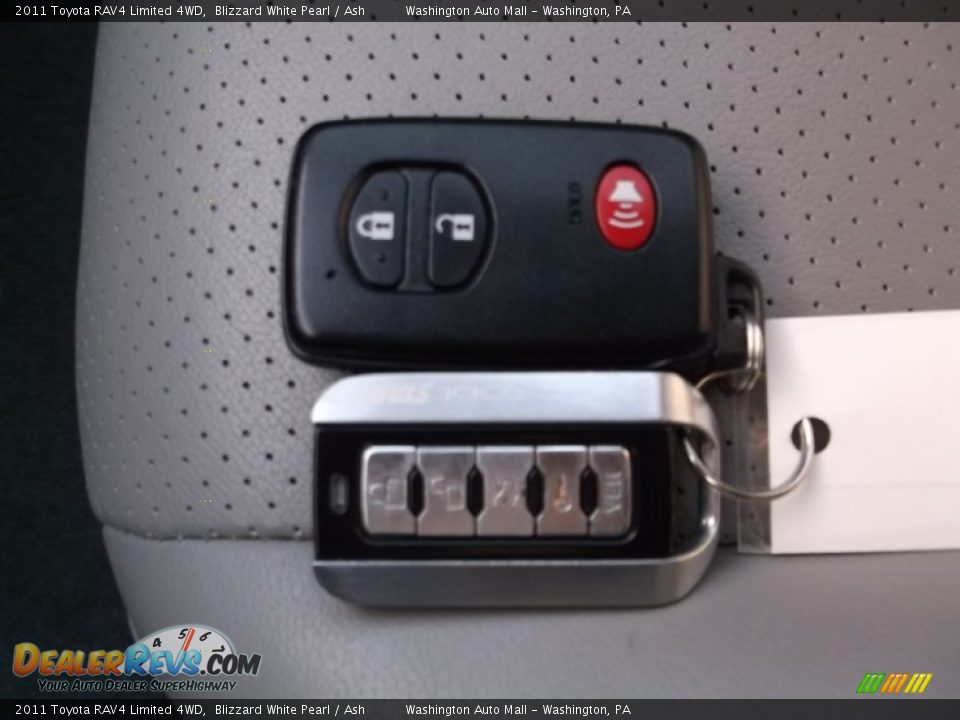 2011 Toyota RAV4 Limited 4WD Blizzard White Pearl / Ash Photo #13