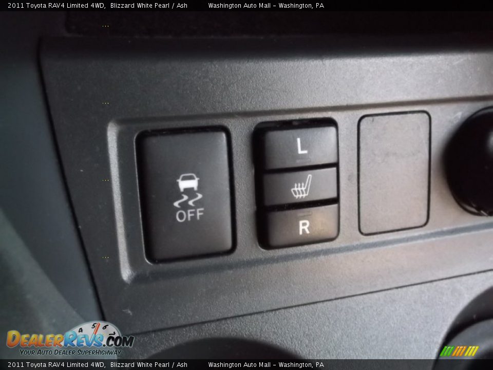 2011 Toyota RAV4 Limited 4WD Blizzard White Pearl / Ash Photo #14