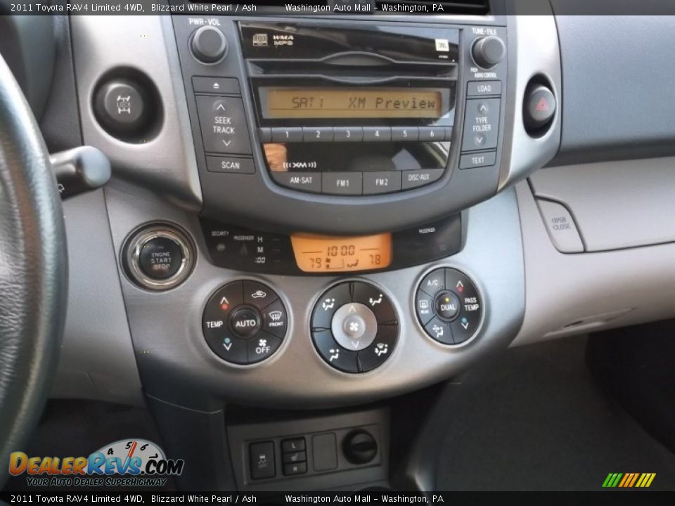 2011 Toyota RAV4 Limited 4WD Blizzard White Pearl / Ash Photo #15