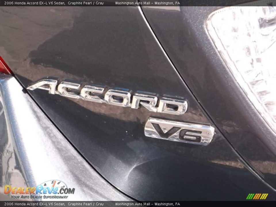 2006 Honda Accord EX-L V6 Sedan Graphite Pearl / Gray Photo #10