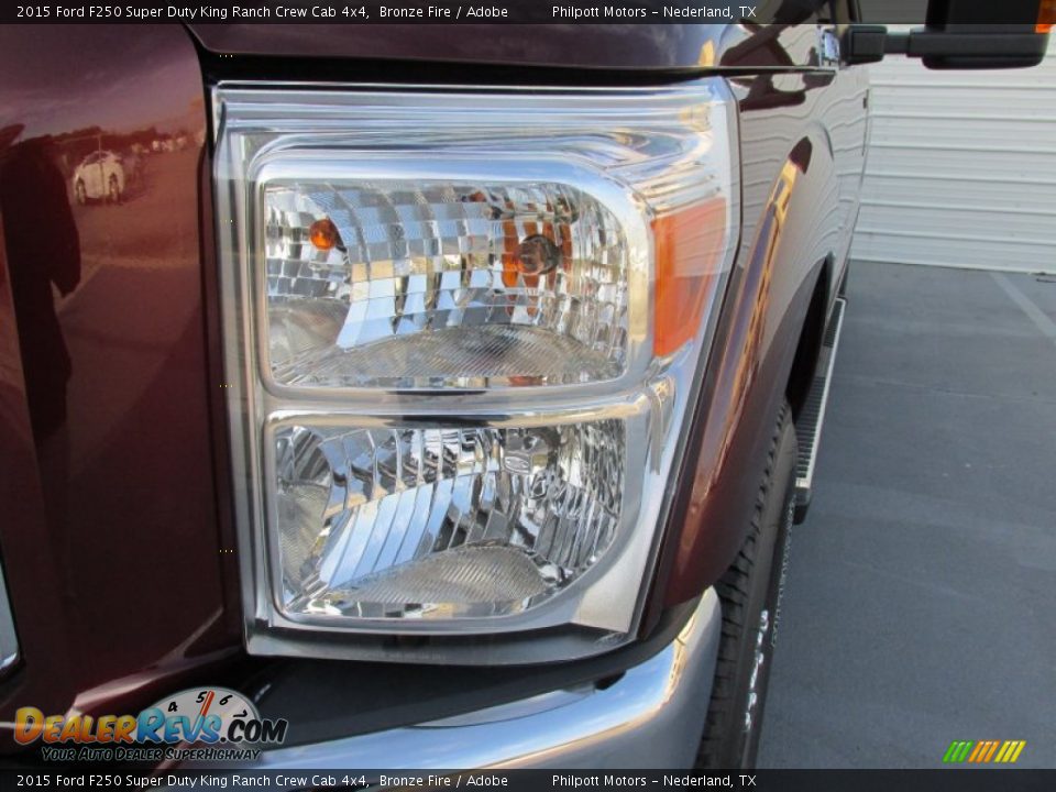 2015 Ford F250 Super Duty King Ranch Crew Cab 4x4 Bronze Fire / Adobe Photo #9