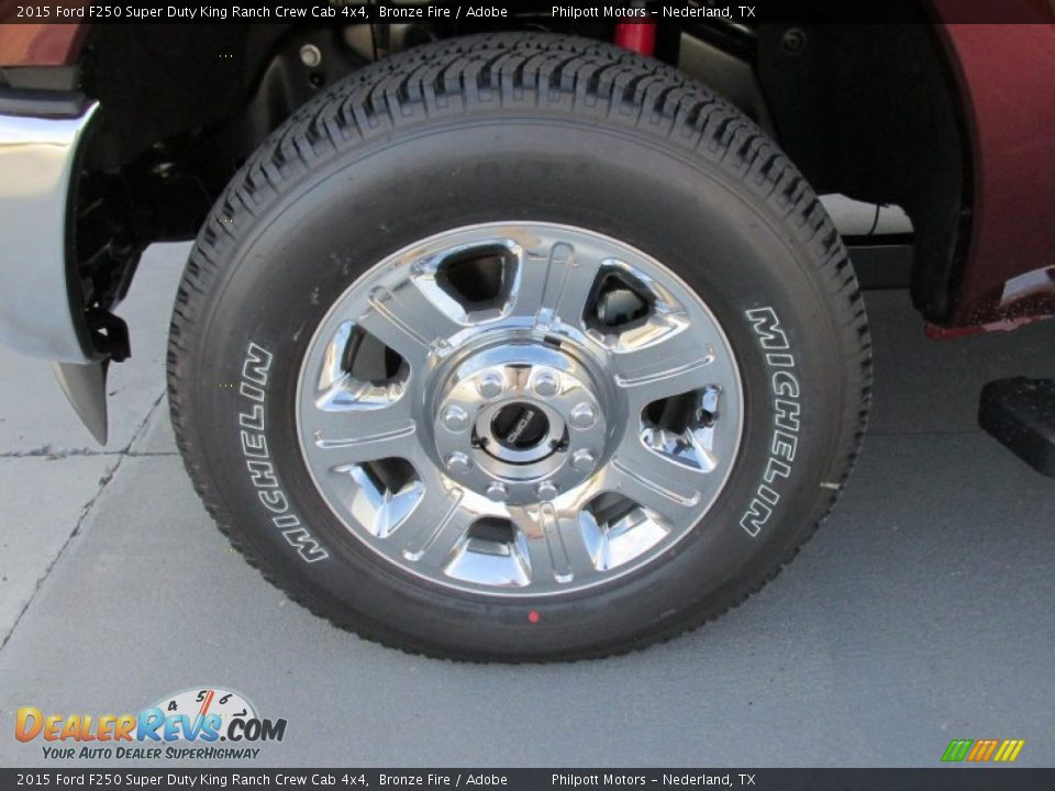 2015 Ford F250 Super Duty King Ranch Crew Cab 4x4 Bronze Fire / Adobe Photo #11