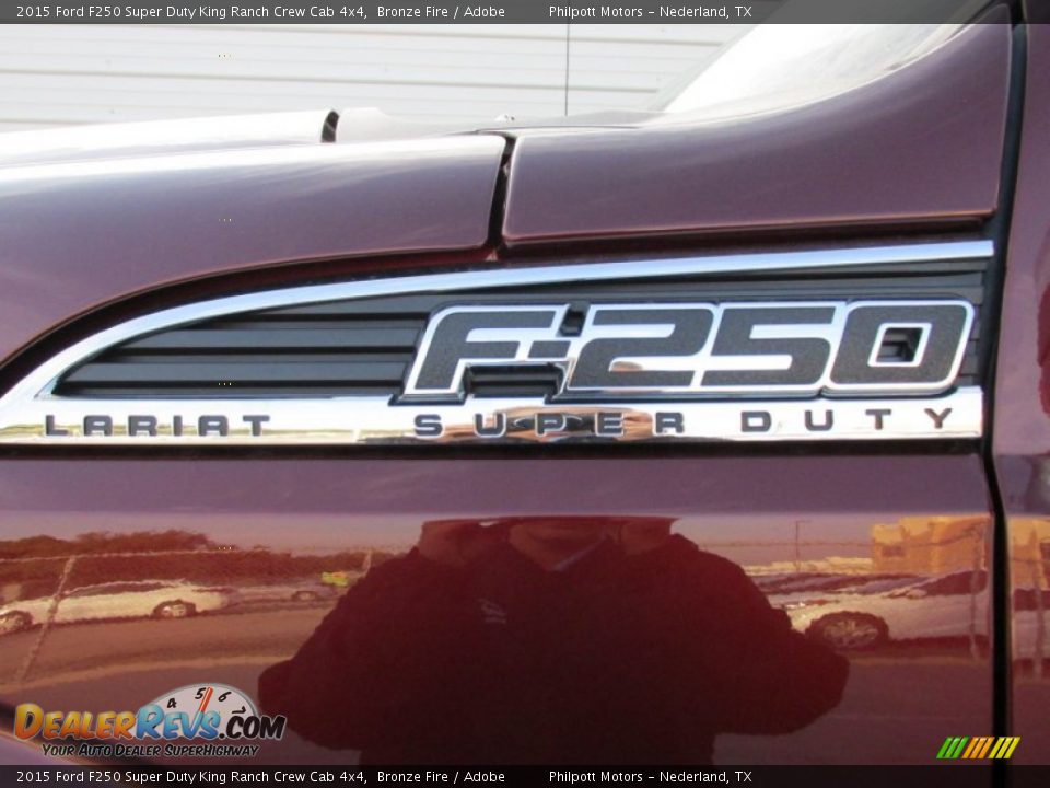 2015 Ford F250 Super Duty King Ranch Crew Cab 4x4 Bronze Fire / Adobe Photo #14