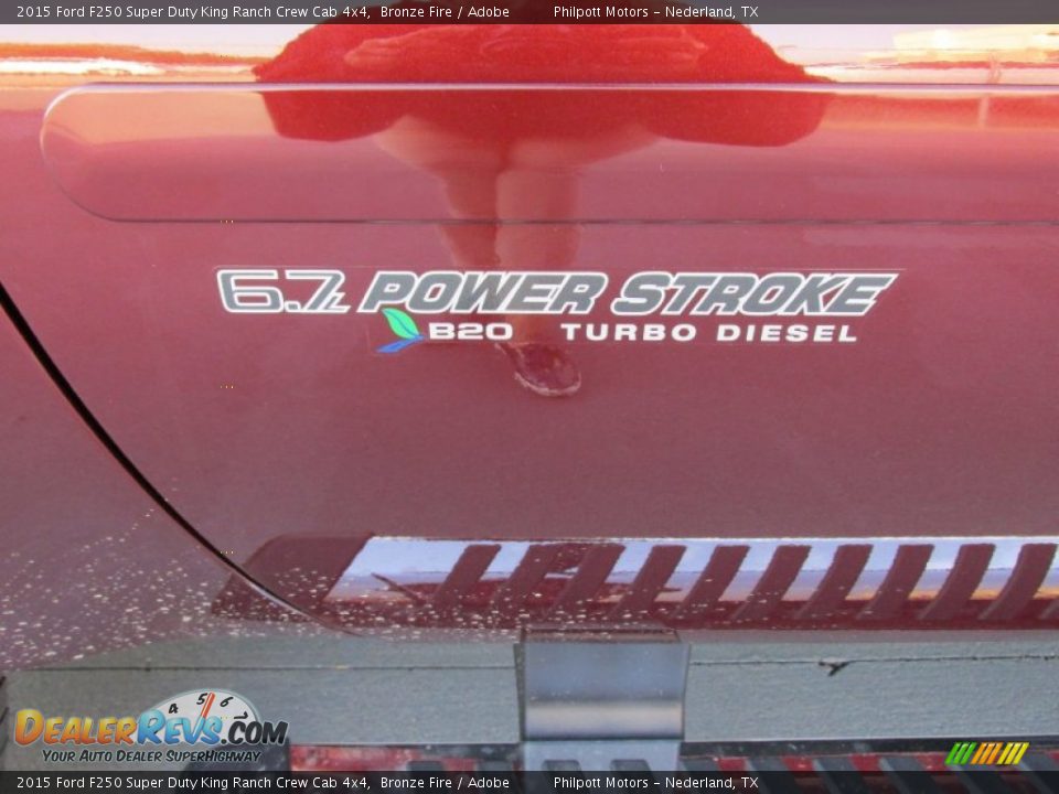 2015 Ford F250 Super Duty King Ranch Crew Cab 4x4 Bronze Fire / Adobe Photo #16