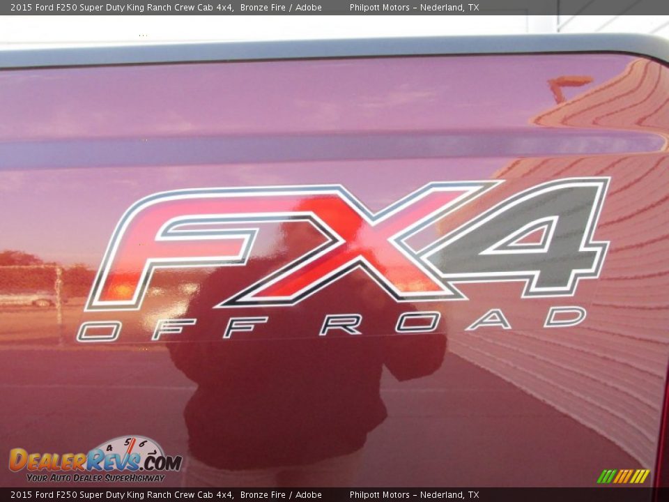 2015 Ford F250 Super Duty King Ranch Crew Cab 4x4 Bronze Fire / Adobe Photo #19