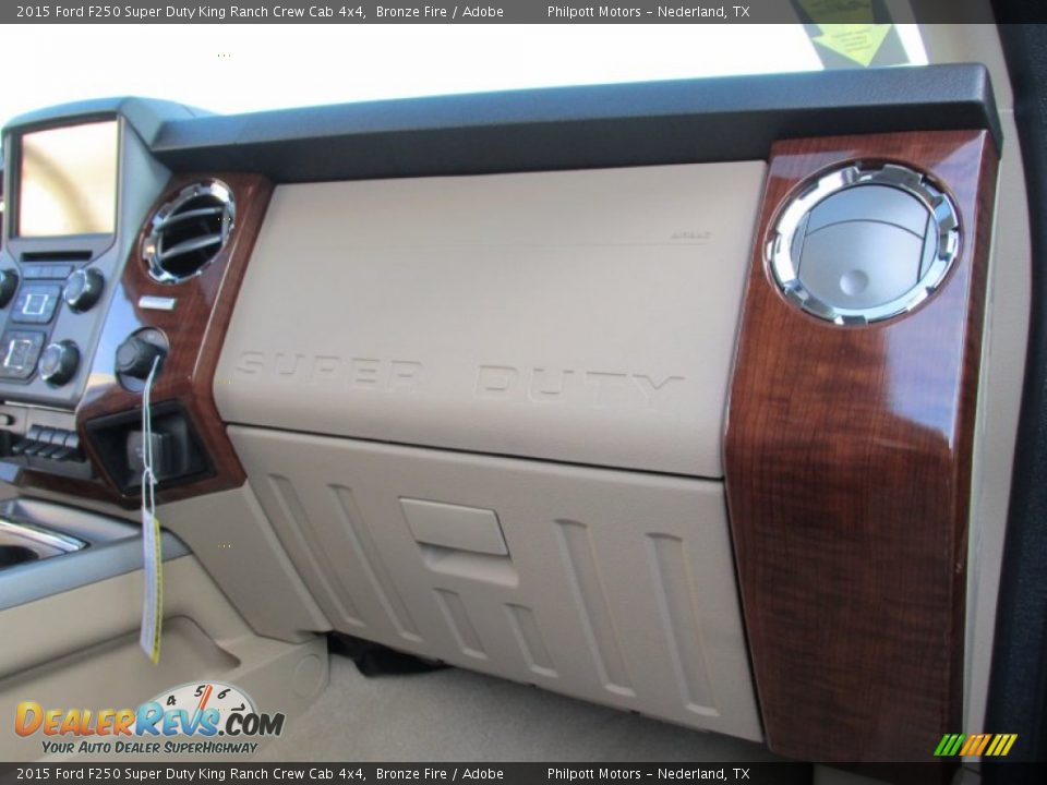 2015 Ford F250 Super Duty King Ranch Crew Cab 4x4 Bronze Fire / Adobe Photo #21