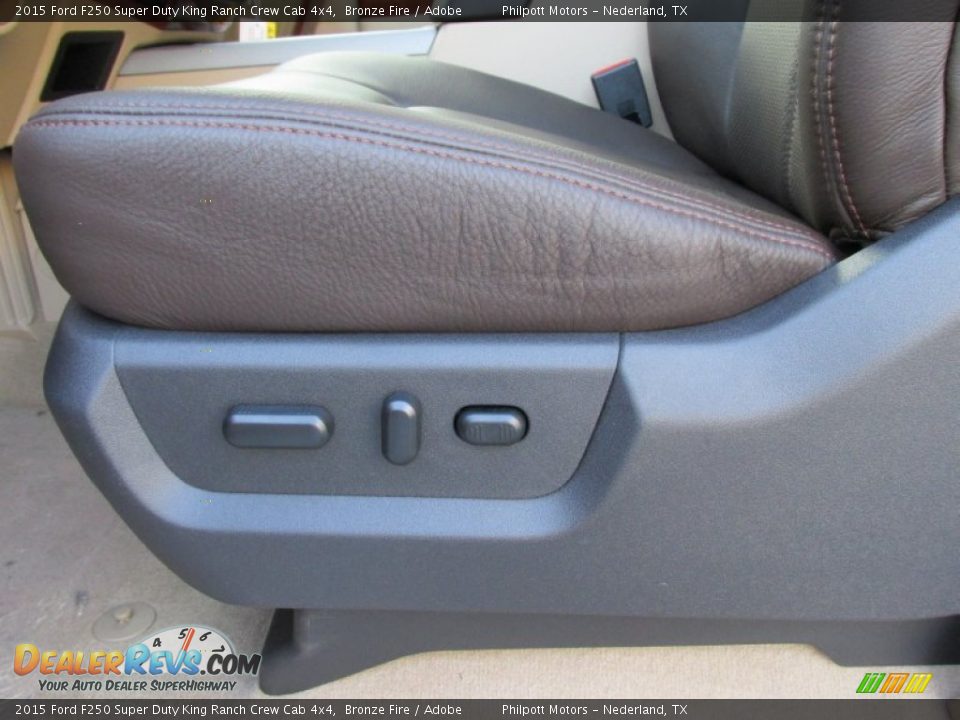 2015 Ford F250 Super Duty King Ranch Crew Cab 4x4 Bronze Fire / Adobe Photo #28