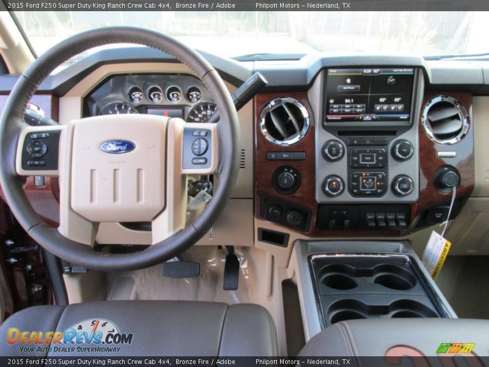 2015 Ford F250 Super Duty King Ranch Crew Cab 4x4 Bronze Fire / Adobe Photo #30