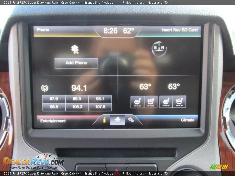 2015 Ford F250 Super Duty King Ranch Crew Cab 4x4 Bronze Fire / Adobe Photo #32