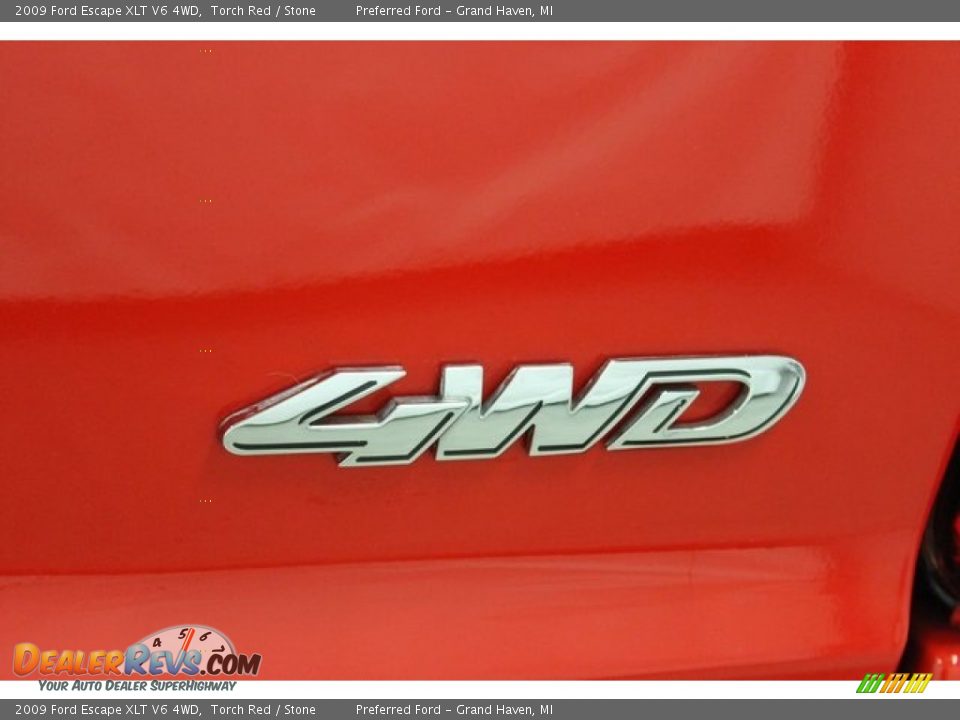 2009 Ford Escape XLT V6 4WD Torch Red / Stone Photo #10