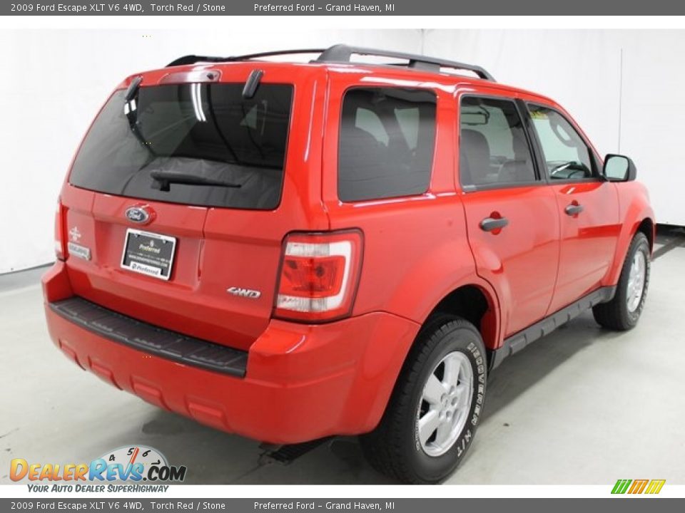 2009 Ford Escape XLT V6 4WD Torch Red / Stone Photo #12