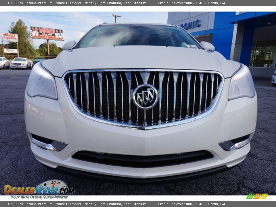 2015 Buick Enclave Premium White Diamond Tricoat / Light Titanium/Dark Titanium Photo #2