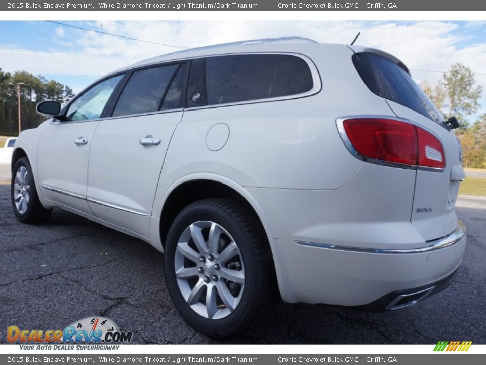 2015 Buick Enclave Premium White Diamond Tricoat / Light Titanium/Dark Titanium Photo #5