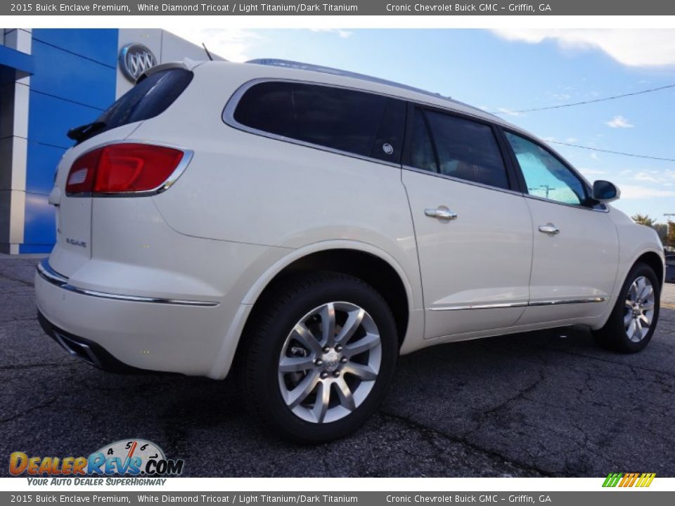 2015 Buick Enclave Premium White Diamond Tricoat / Light Titanium/Dark Titanium Photo #7