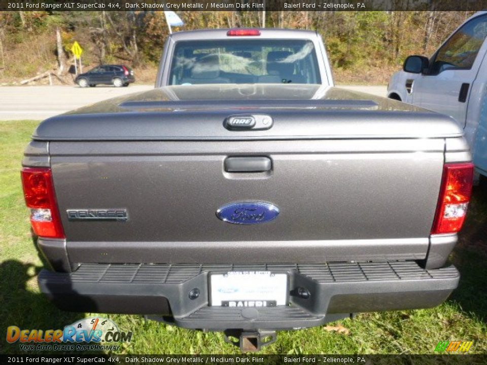 2011 Ford Ranger XLT SuperCab 4x4 Dark Shadow Grey Metallic / Medium Dark Flint Photo #4