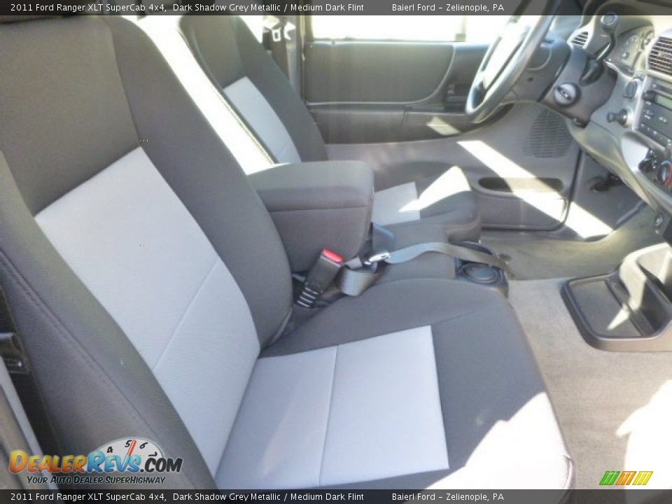 2011 Ford Ranger XLT SuperCab 4x4 Dark Shadow Grey Metallic / Medium Dark Flint Photo #10