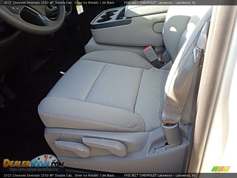 2015 Chevrolet Silverado 1500 WT Double Cab Silver Ice Metallic / Jet Black Photo #3