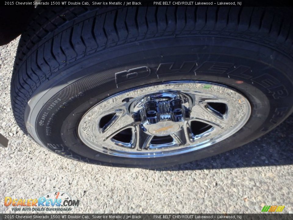 2015 Chevrolet Silverado 1500 WT Double Cab Silver Ice Metallic / Jet Black Photo #11