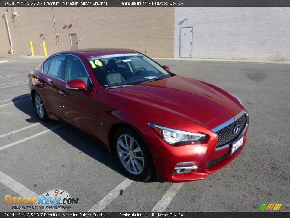 2014 Infiniti Q 50 3.7 Premium Venetian Ruby / Graphite Photo #1