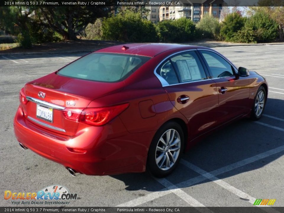 2014 Infiniti Q 50 3.7 Premium Venetian Ruby / Graphite Photo #3