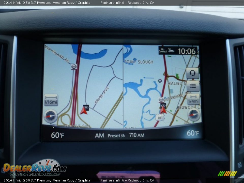 2014 Infiniti Q 50 3.7 Premium Venetian Ruby / Graphite Photo #6