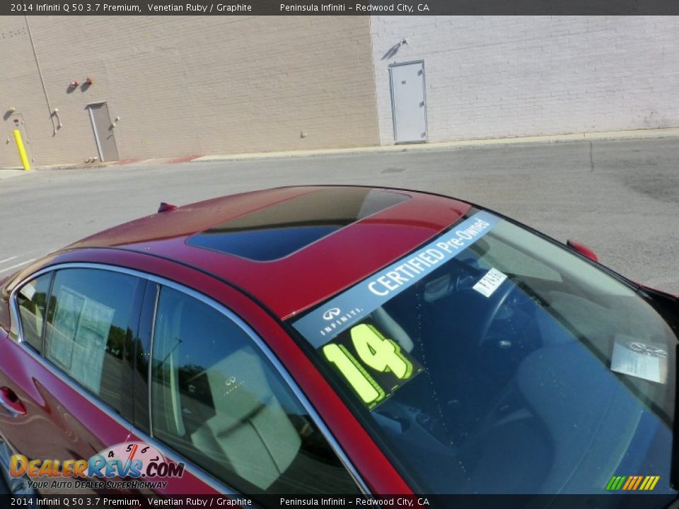 2014 Infiniti Q 50 3.7 Premium Venetian Ruby / Graphite Photo #10