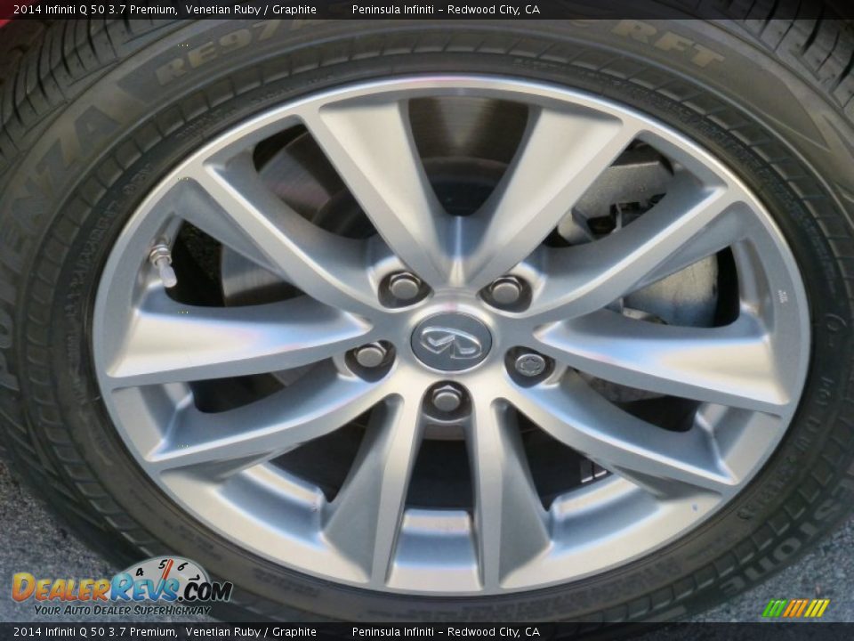 2014 Infiniti Q 50 3.7 Premium Venetian Ruby / Graphite Photo #13